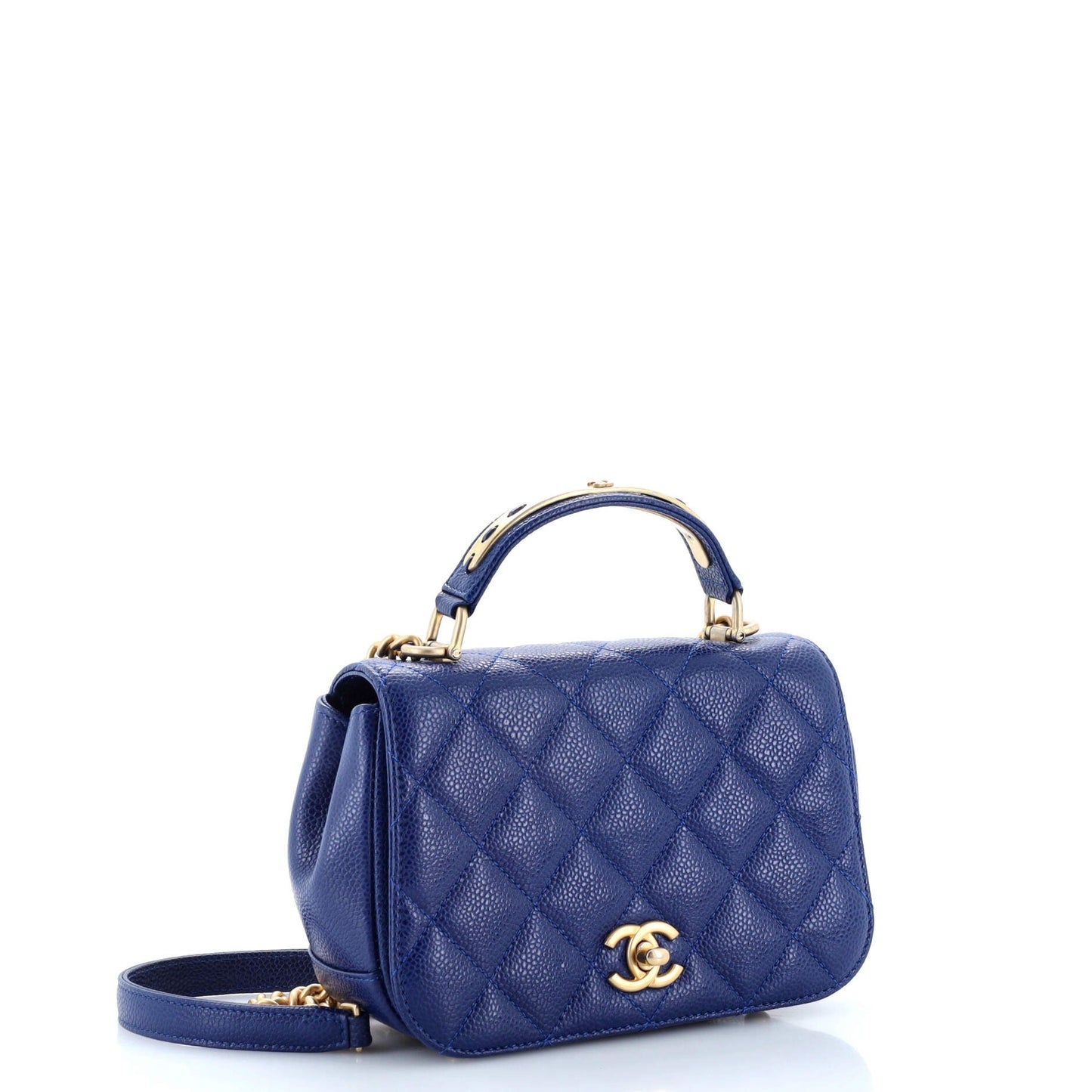 Carry Around Flap Bag Quilted Caviar Mini