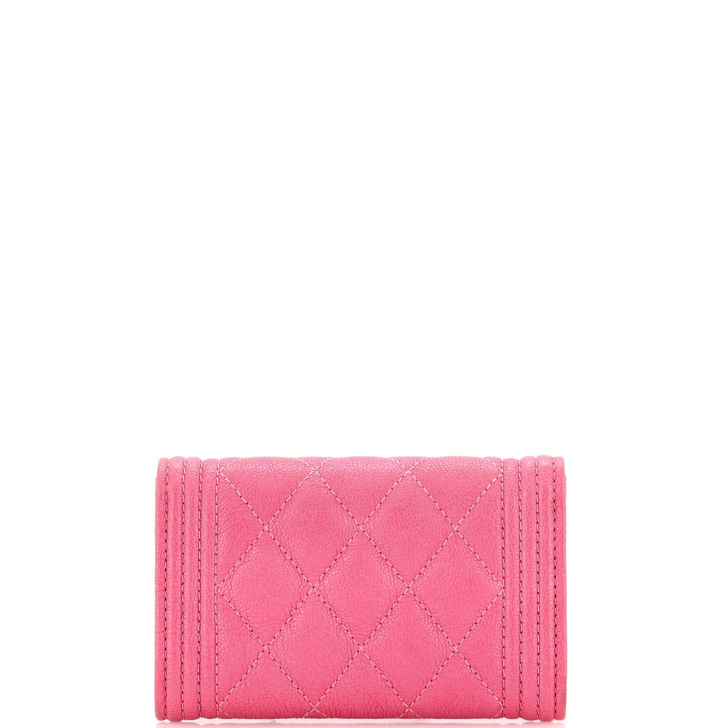 Boy Flap Card Case Quilted Caviar