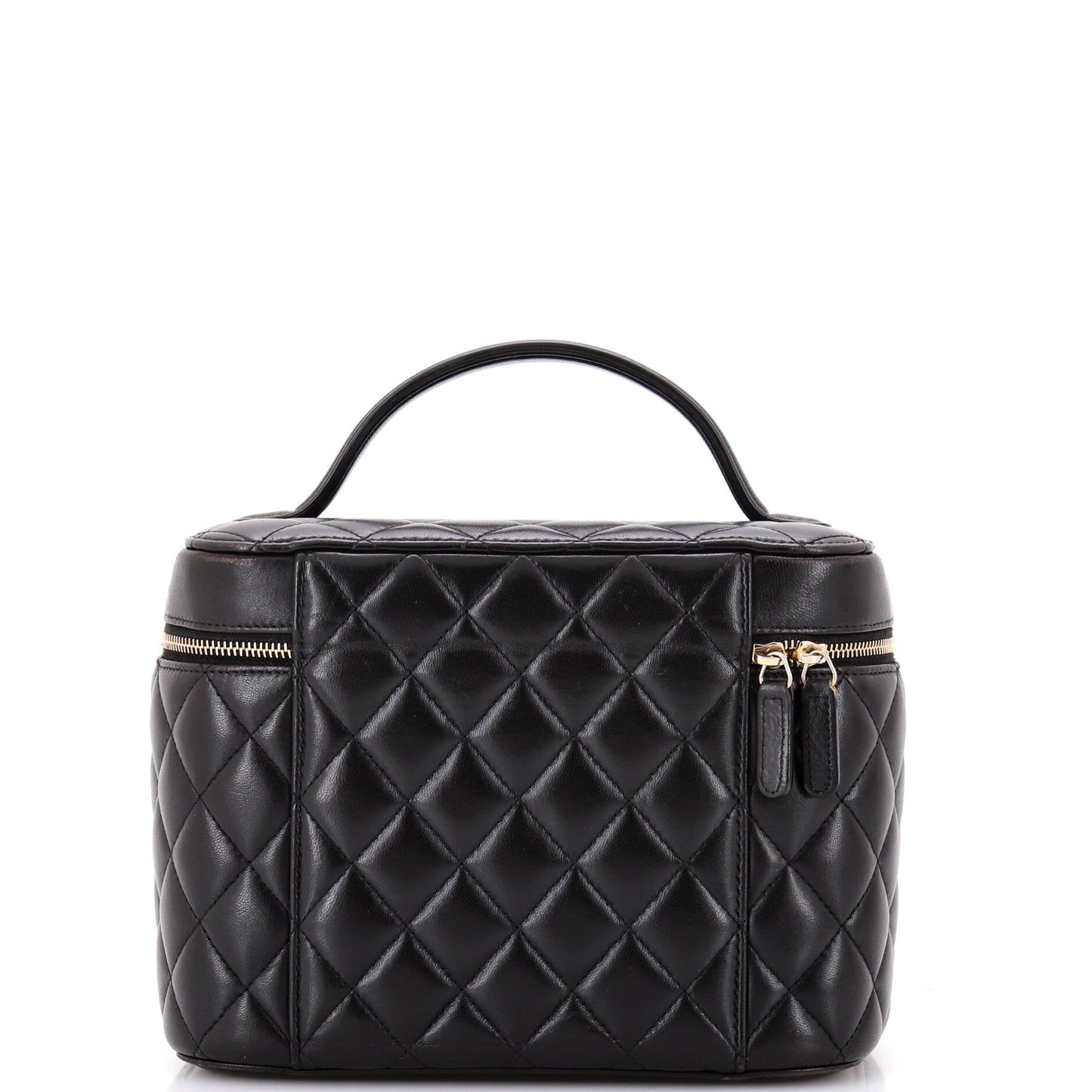 Cosmetic Case Quilted Lambskin Small