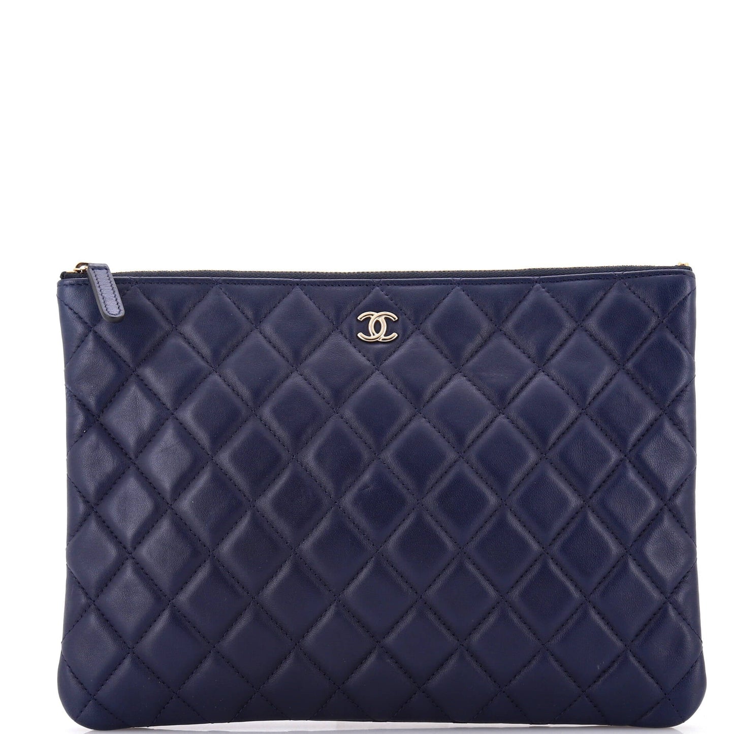 O Case Clutch Quilted Lambskin Medium
