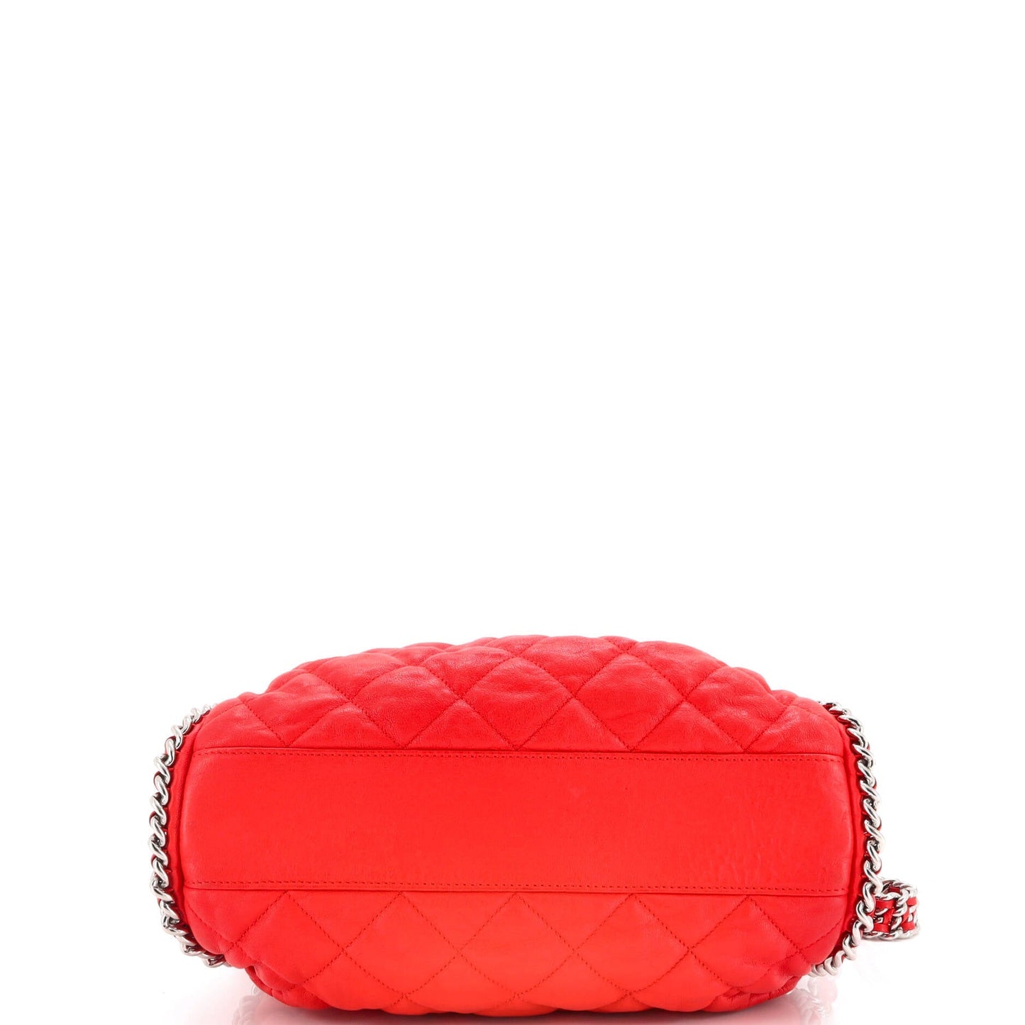 Chain Around Hobo Quilted Washed Lambskin