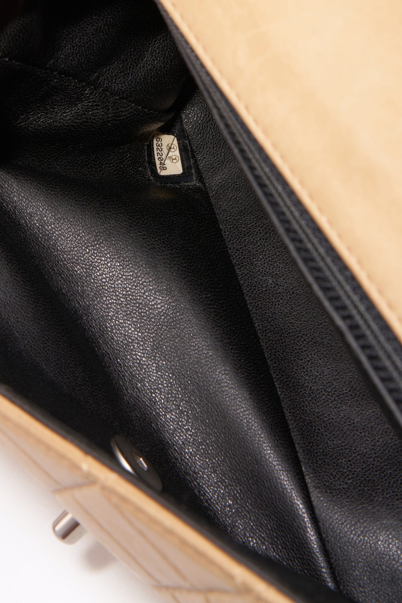 Chanel   Timeless Black And Cream Single Flap Bag