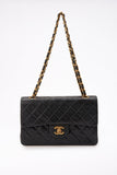 Chanel Classic Double Flap Bag Small Black Lambskin Leather