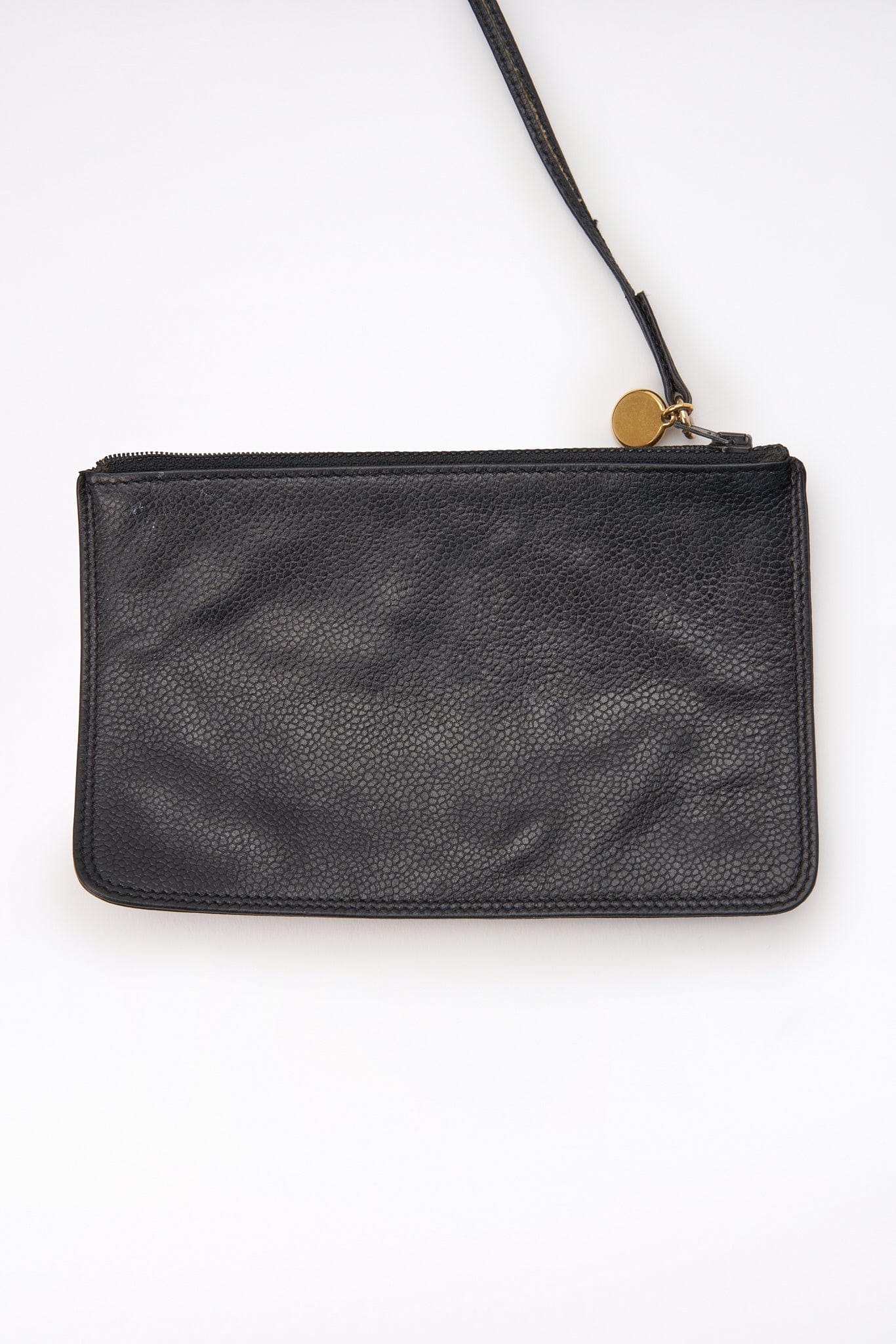 Chanel Black Caviar Leather Bucket Bag