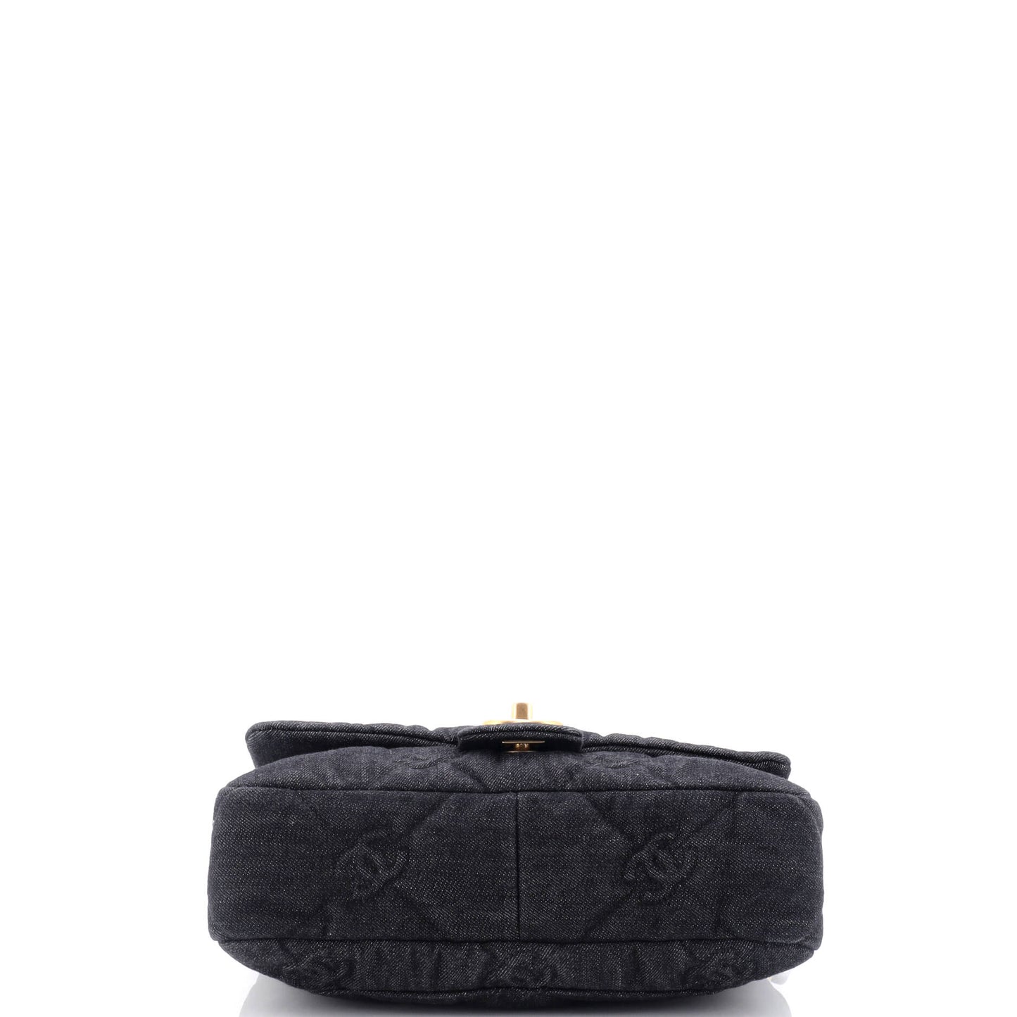 Funky Town Flap Bag CC Embossed Quilted Denim Medium