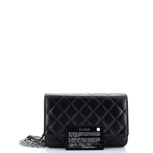 Wallet on Chain Quilted Lambskin