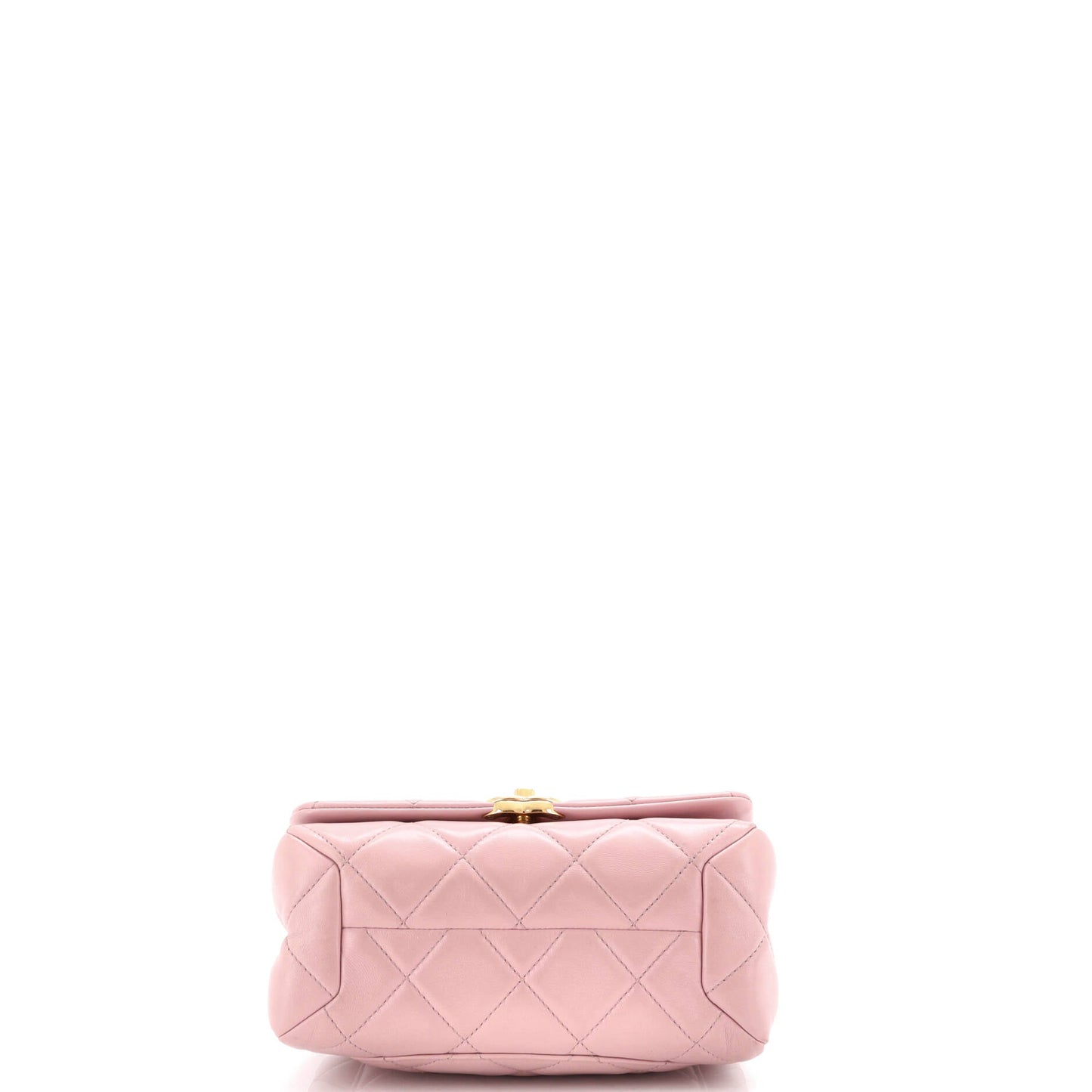Color Match Flap Bag Quilted Lambskin Small