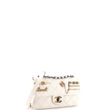 Coco Clips Flap Bag Embellished Quilted Lambskin Small