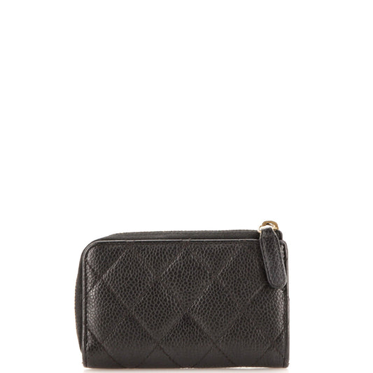 Key Pouch Quilted Caviar