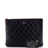 O Case Clutch Quilted Lambskin Medium