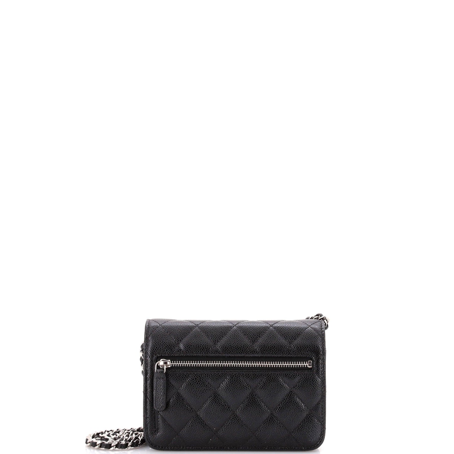 Wallet on Chain Quilted Caviar Mini