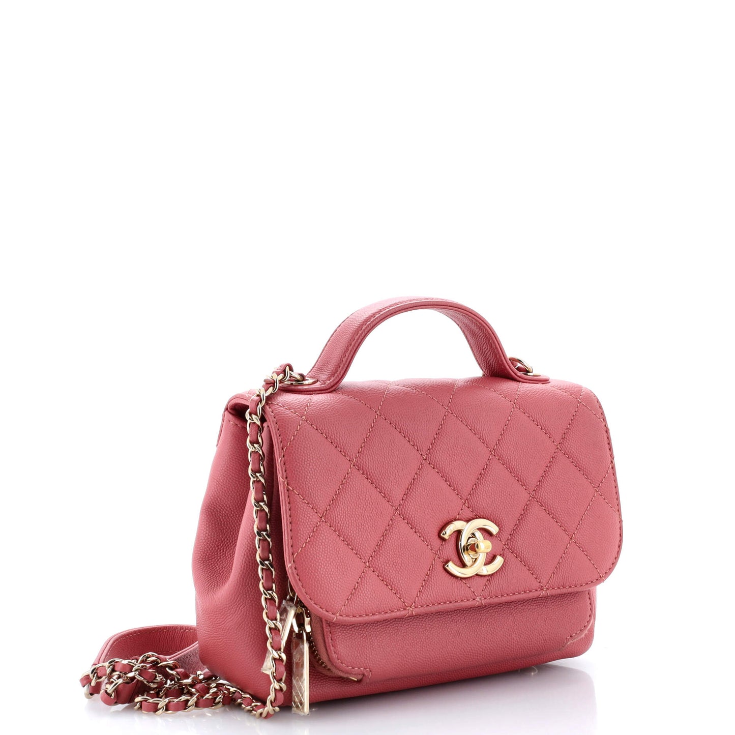 Business Affinity Flap Bag Quilted Caviar Mini