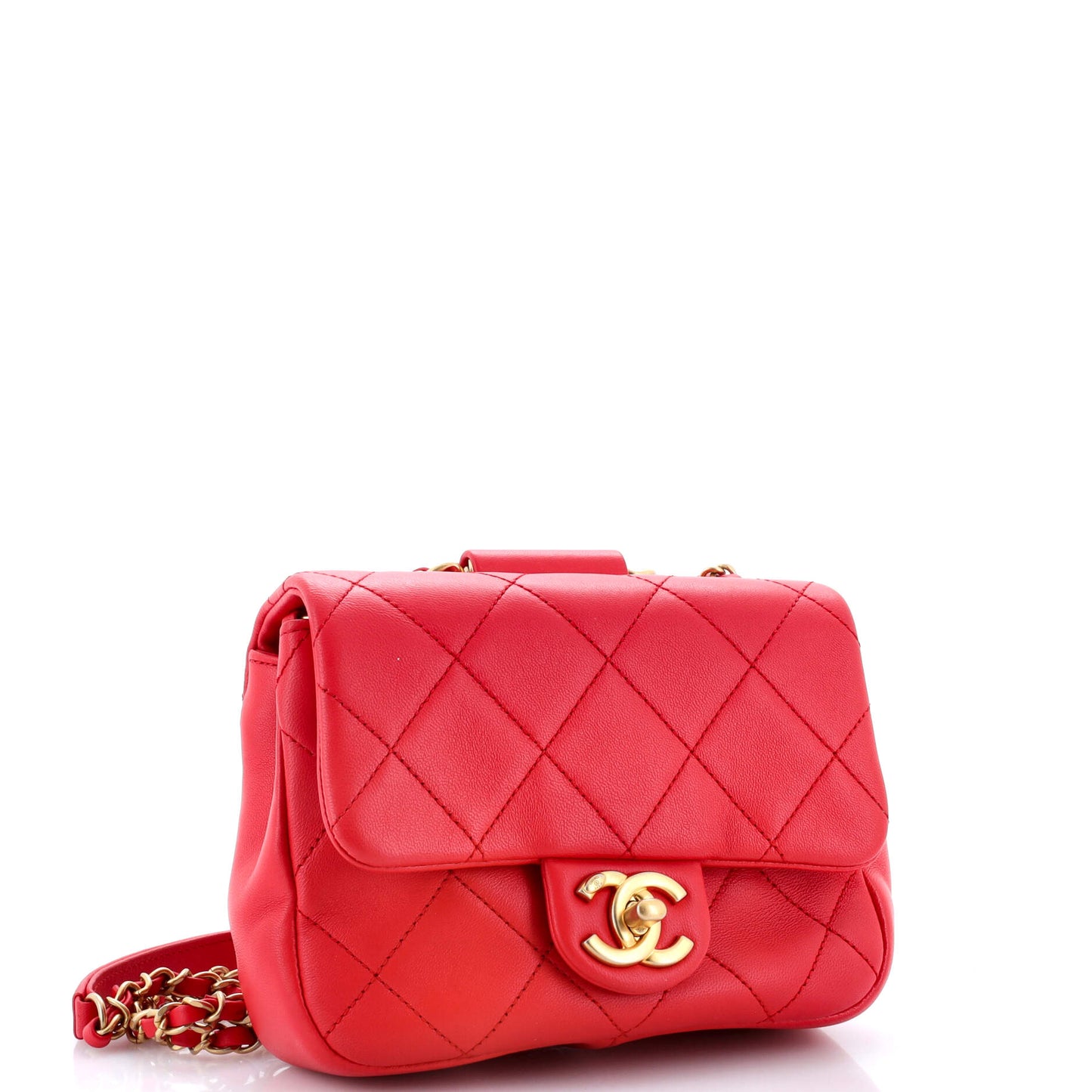 In The Loop Flap Bag Quilted Lambskin Small