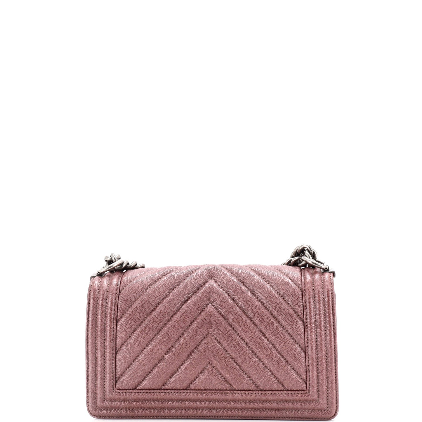 Boy Flap Bag Chevron Caviar Old Medium