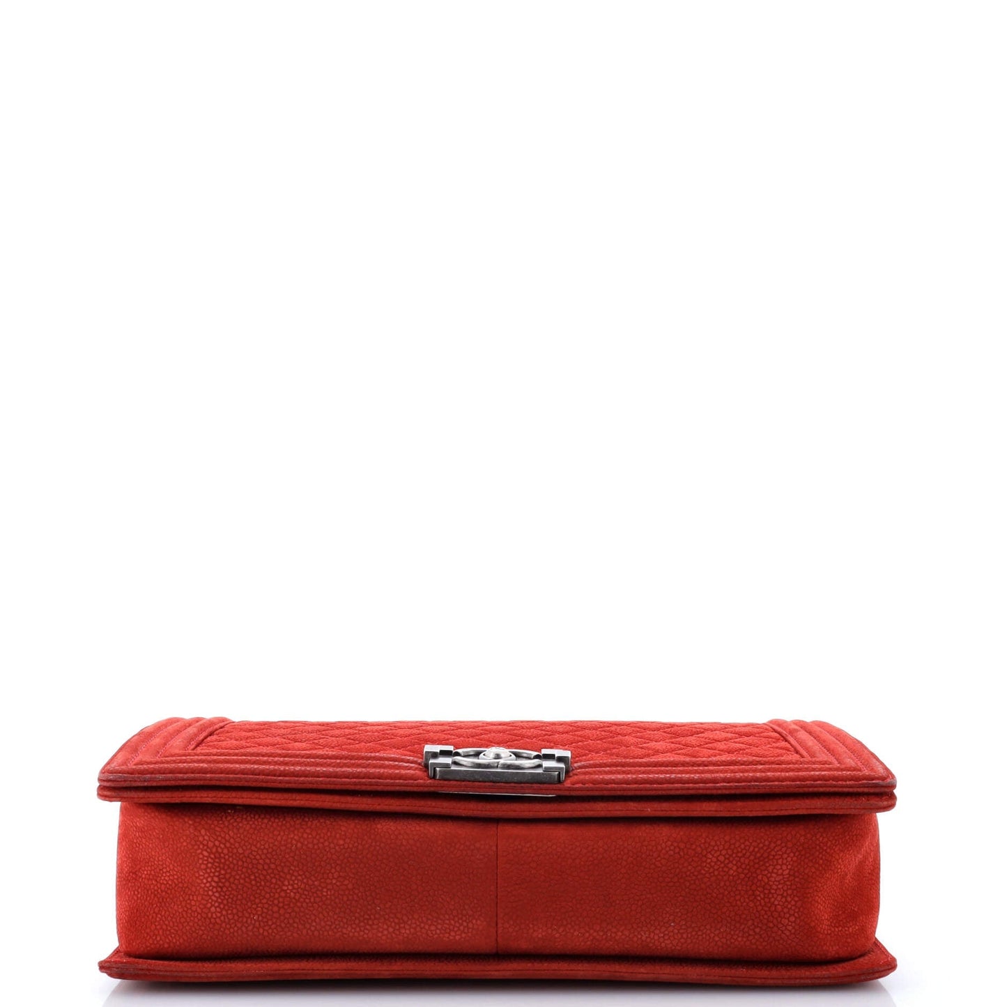 Boy Flap Bag Quilted Matte Caviar Large