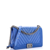 Boy Flap Bag Chevron Lambskin New Medium