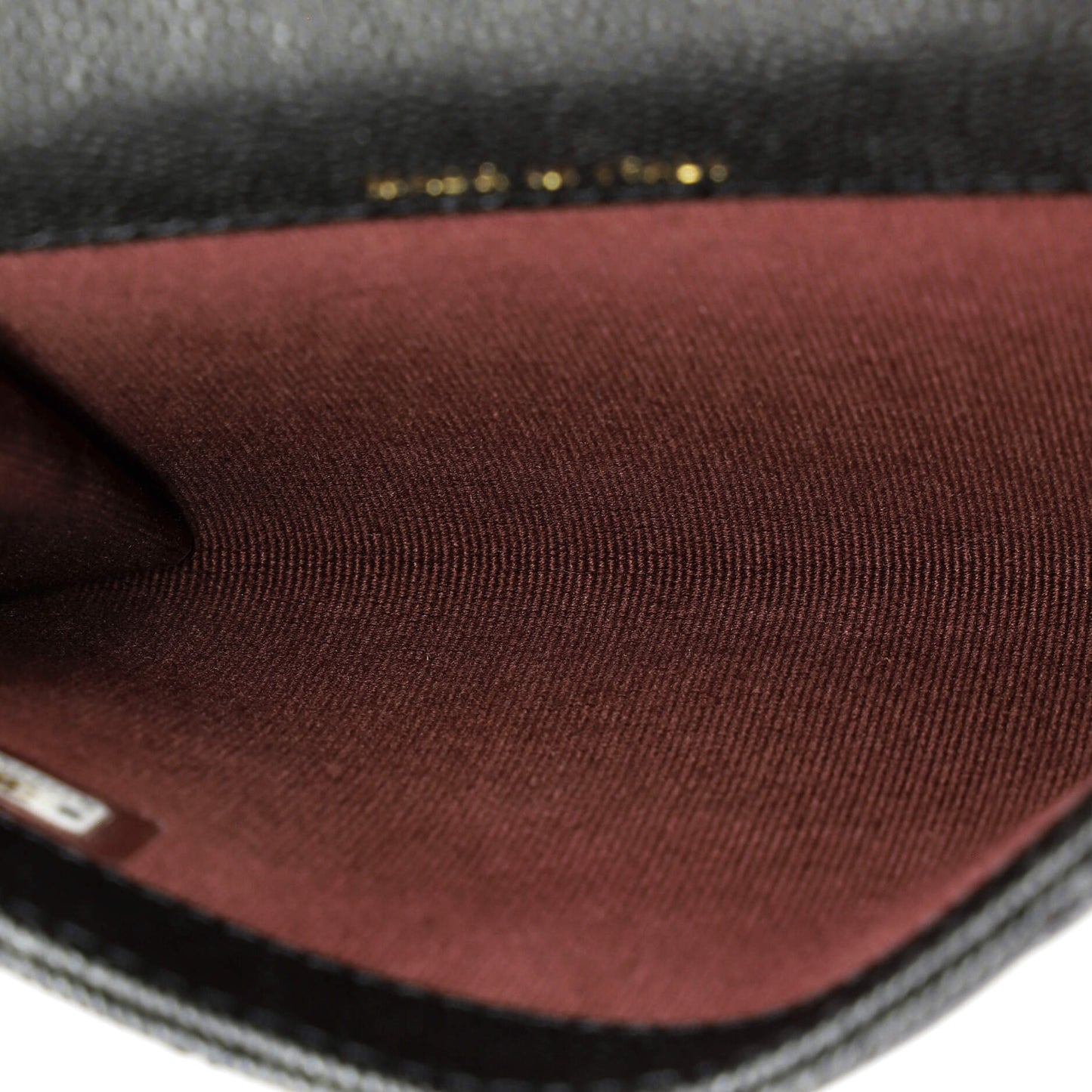 Flap Zip Around Card Case On Chain Quilted Caviar Mini