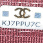 Flap Zip Around Card Case On Chain Quilted Caviar Mini