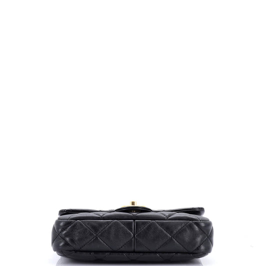 Funky Town Flap Bag Quilted Lambskin Small