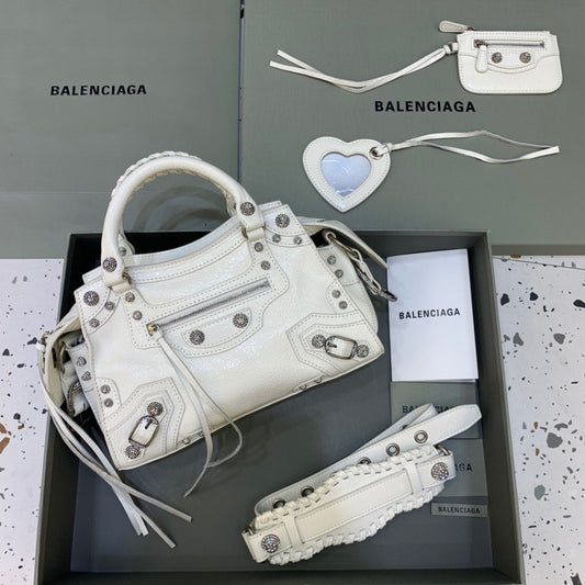 BLN-Ciaga Neo Cagole XS Handbag In White, For Women,  Bags 15.3in/39Amelia700451210B09104