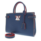 Louis Vuitton Epi Twist Tote Bag Navy Blue