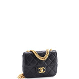 Pending CC Square Flap Bag Quilted Lambskin Mini