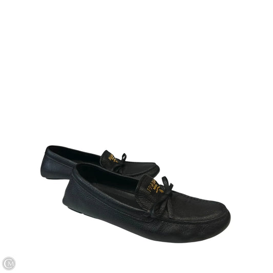 Shoes Luxury Designer By Prada In Black, Size: 7.5