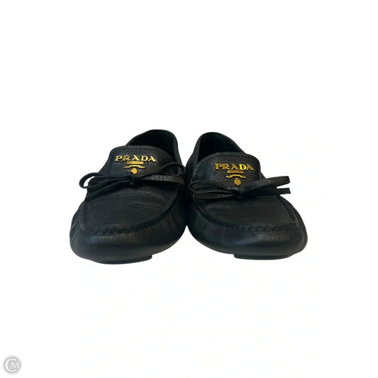 Shoes Luxury Designer By Prada In Black, Size: 7.5