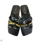 Sandals Luxury Designer By Louis Vuitton In Black & Gold, Size: 7