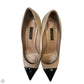 Shoes Luxury Designer By Louis Vuitton In Black & Tan, Size: 5.5