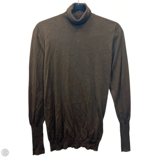 Top Long Sleeve Luxury Designer By Chanel In Brown, Size: S