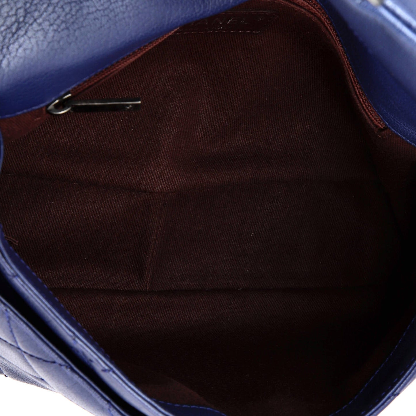 Double Carry Chain Waist Bag Quilted Goatskin Small