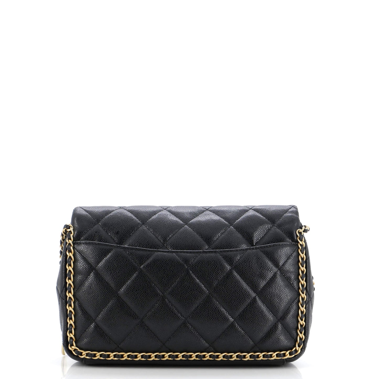 Chain Around Multi Chain Full Flap Bag Quilted Caviar Medium