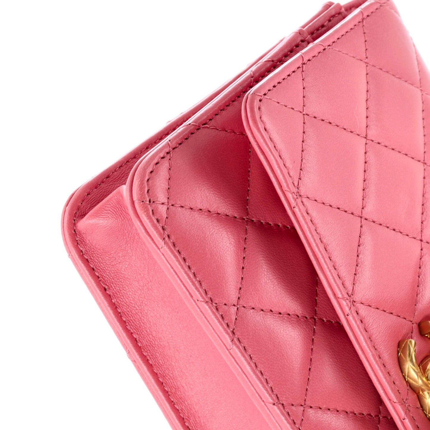 All Slide Long Wallet on Chain Quilted Lambskin