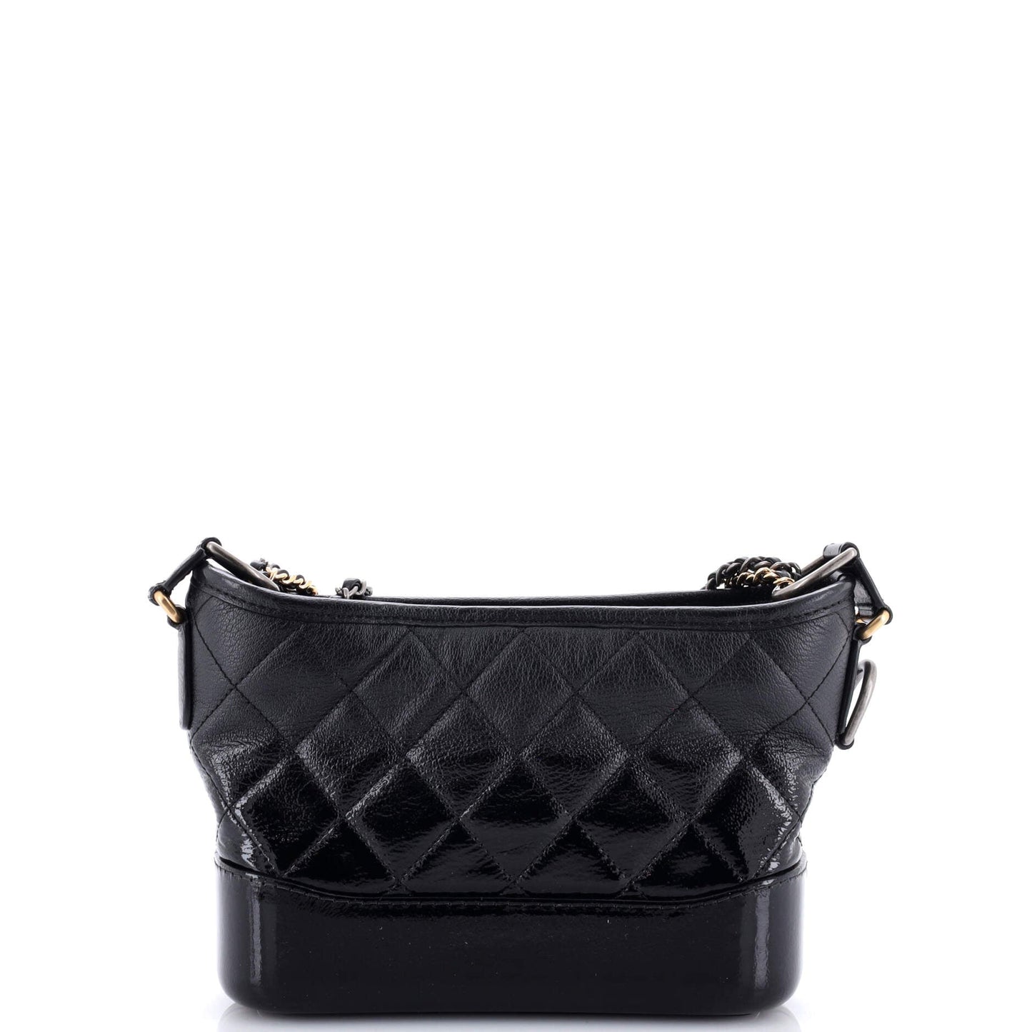 Gabrielle Hobo Quilted Goatskin and Patent Small