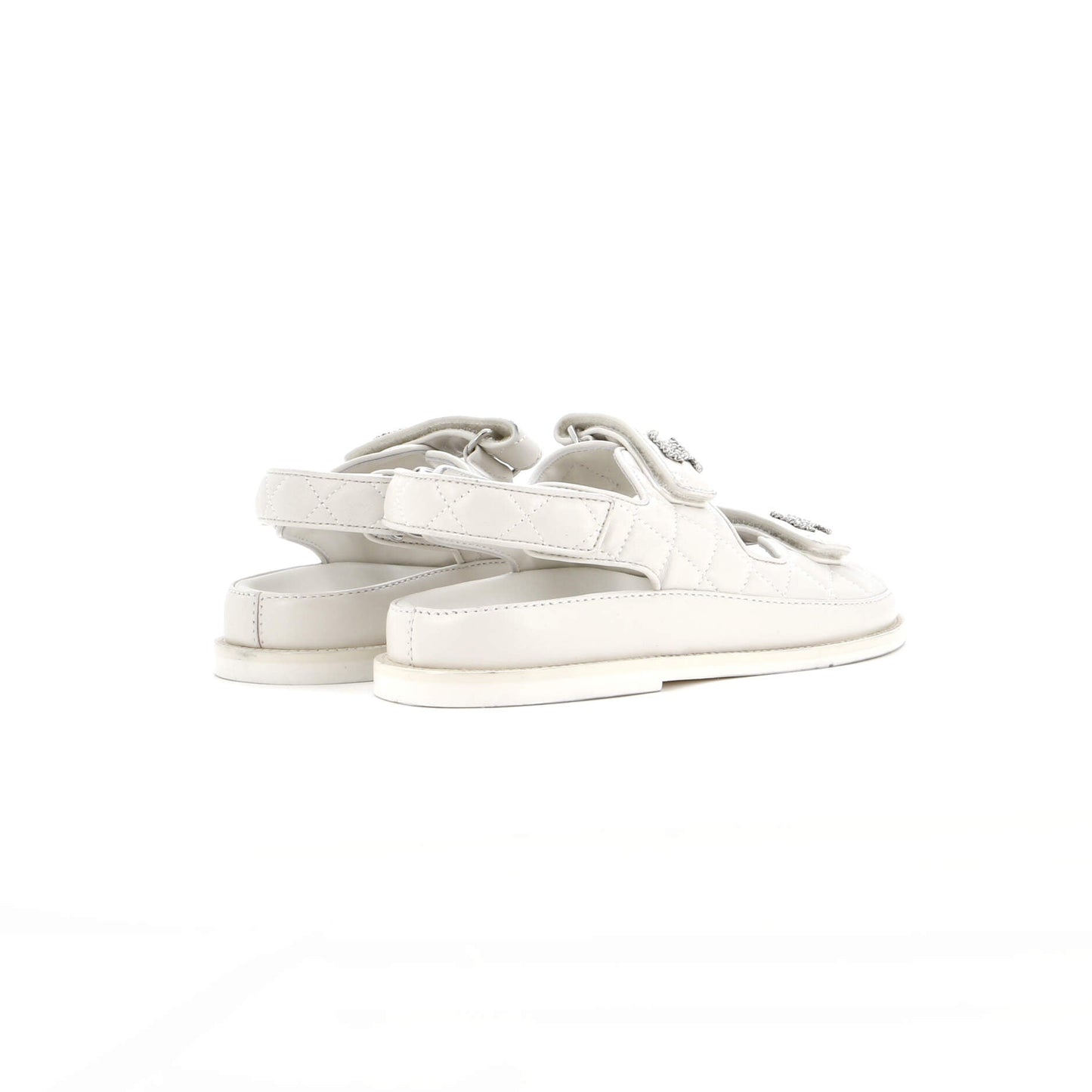 Women's Velcro Dad Sandals Quilted Leather