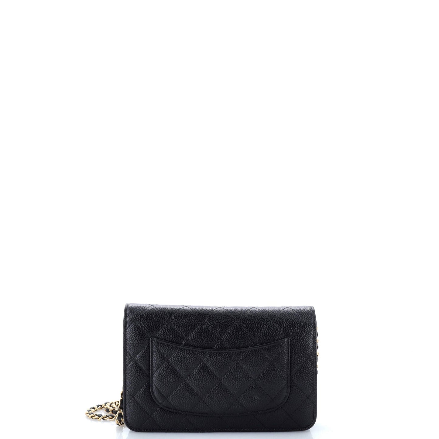 Wallet on Chain Quilted Caviar