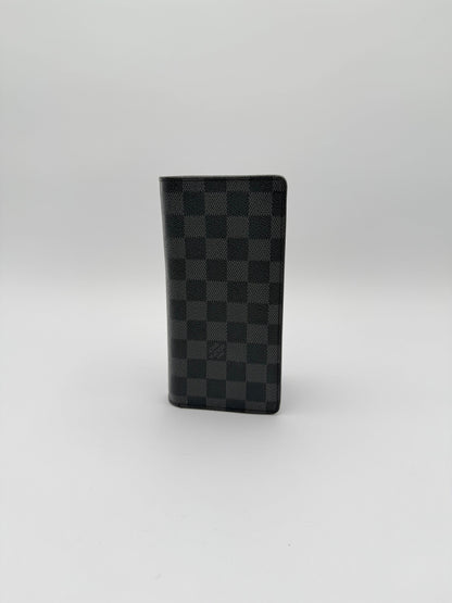 Wallet Luxury Designer By Louis Vuitton In Black & Grey, Size:Large