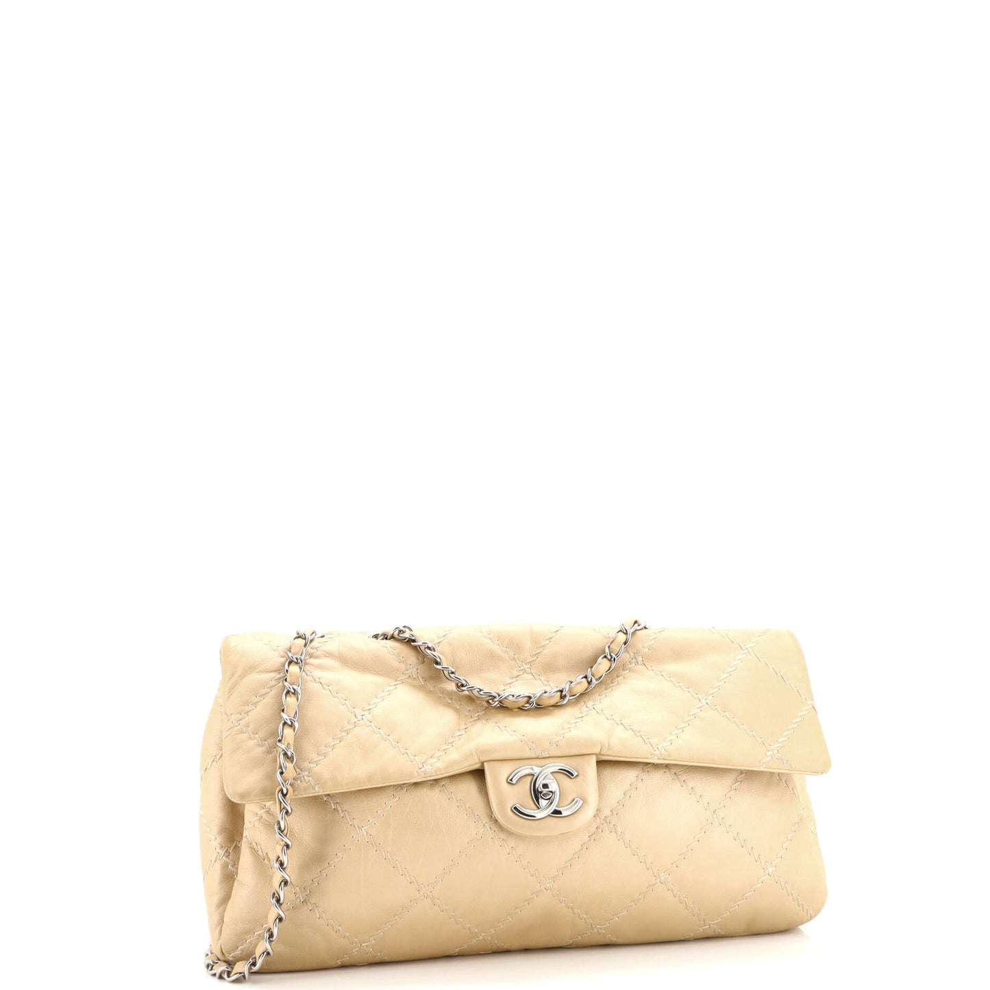 Ultimate Stitch Flap Bag Quilted Lambskin Large