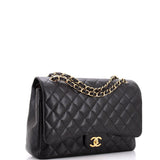 Classic Double Flap Bag Quilted Caviar Jumbo