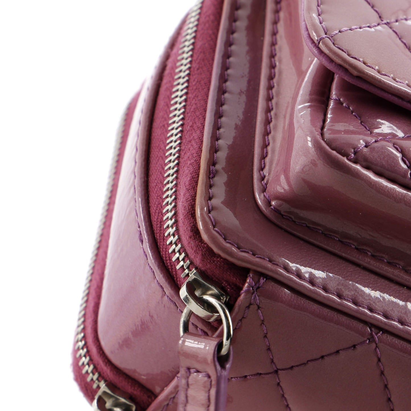 Pocket Box Camera Case Quilted Patent Mini