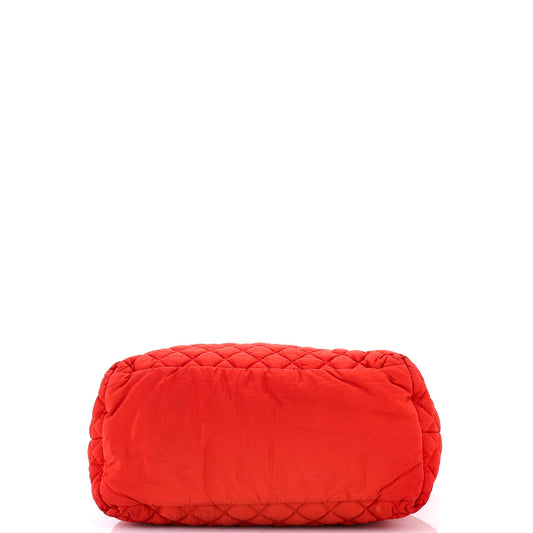 Coco Cocoon Zipped Tote Quilted Nylon Large