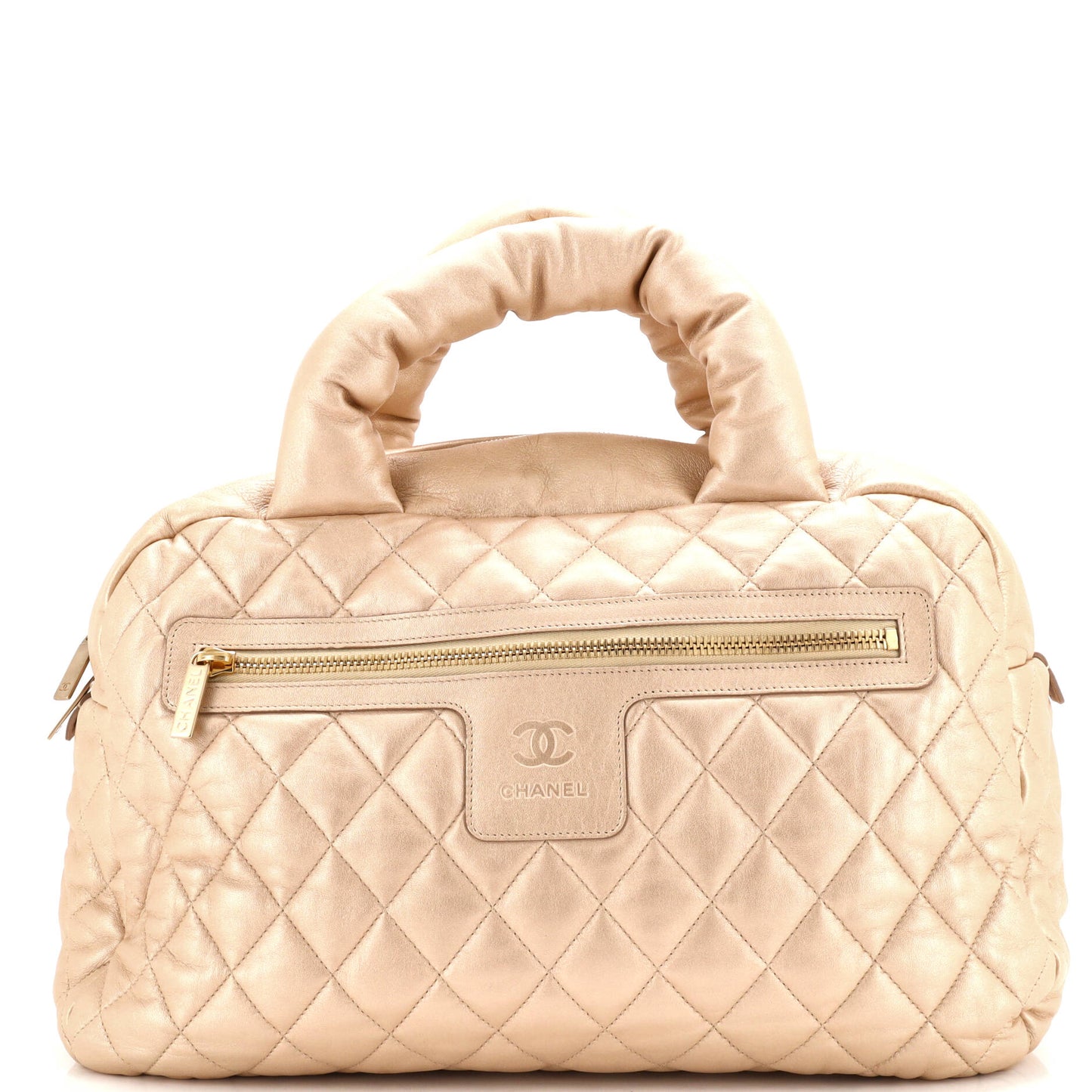 Coco Cocoon Bowling Bag Quilted Lambskin Large