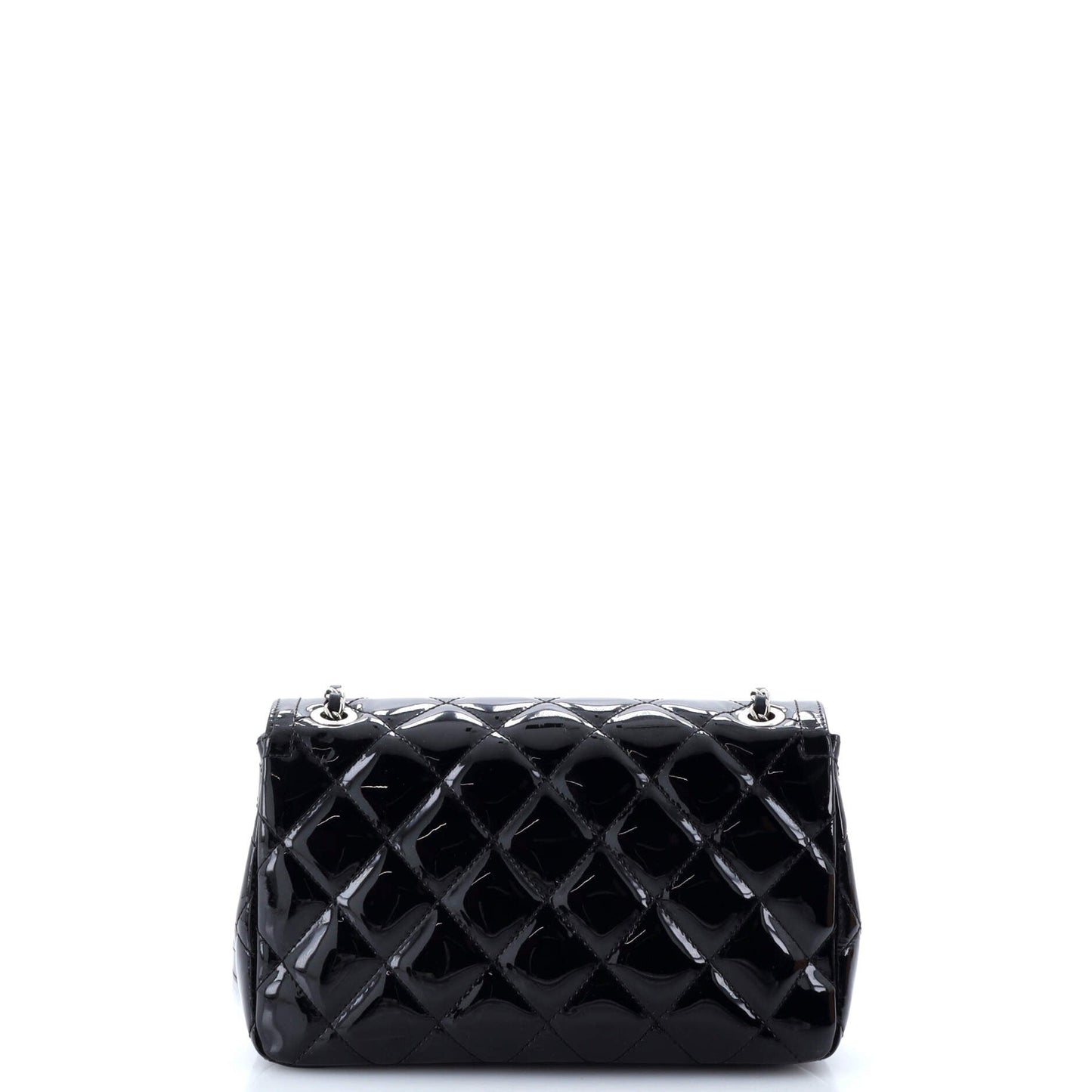 Coco Shine Flap Bag Quilted Patent Small