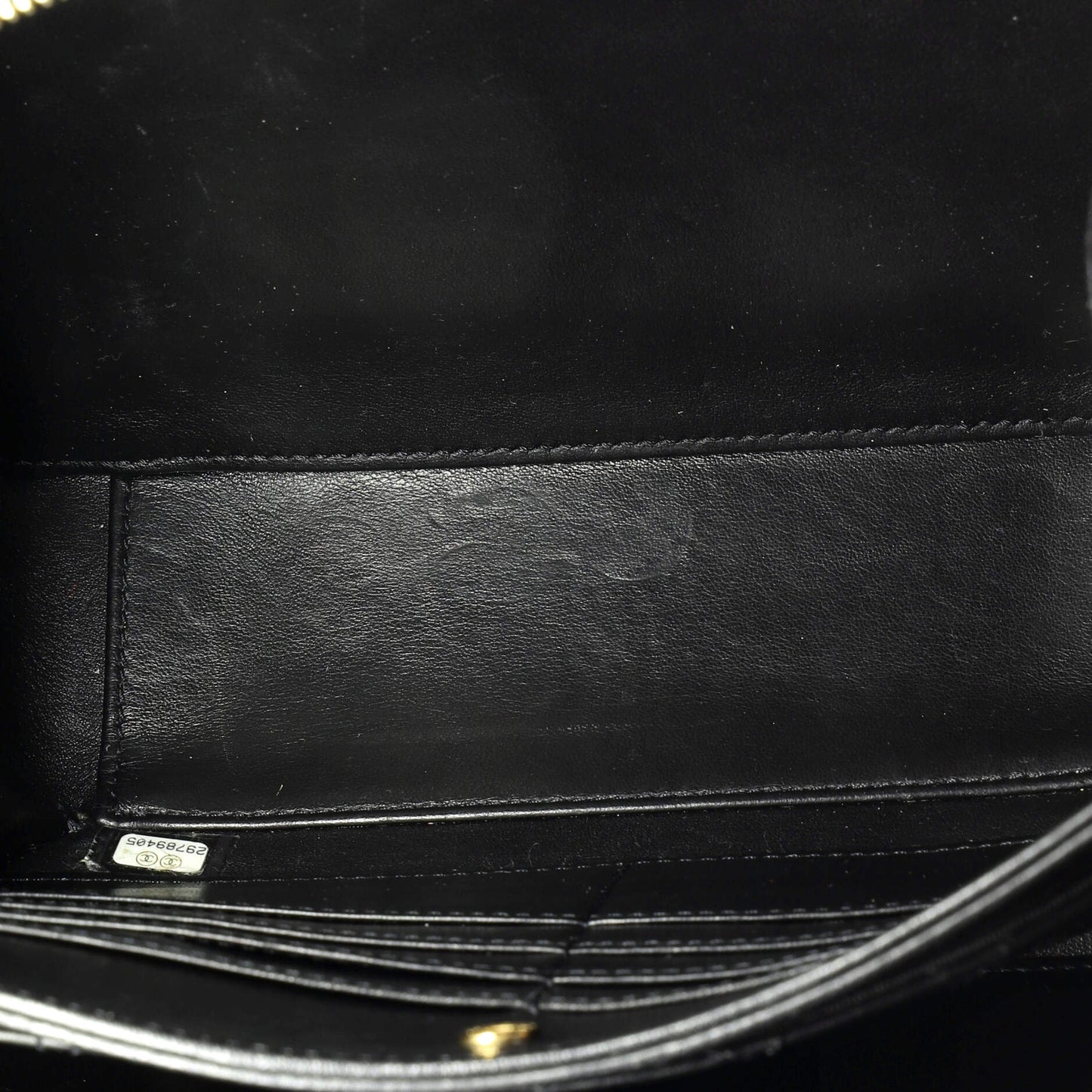 Filigree Vanity Case Quilted Caviar Large