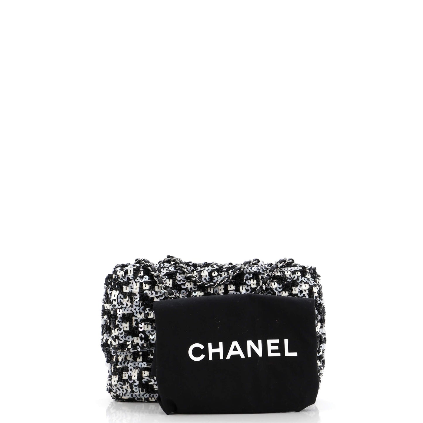 CC Chain Flap Bag Multicolor Sequins Mini