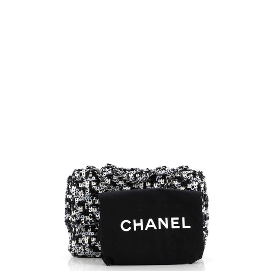 CC Chain Flap Bag Multicolor Sequins Mini