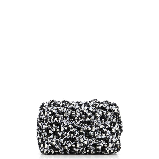 CC Chain Flap Bag Multicolor Sequins Mini