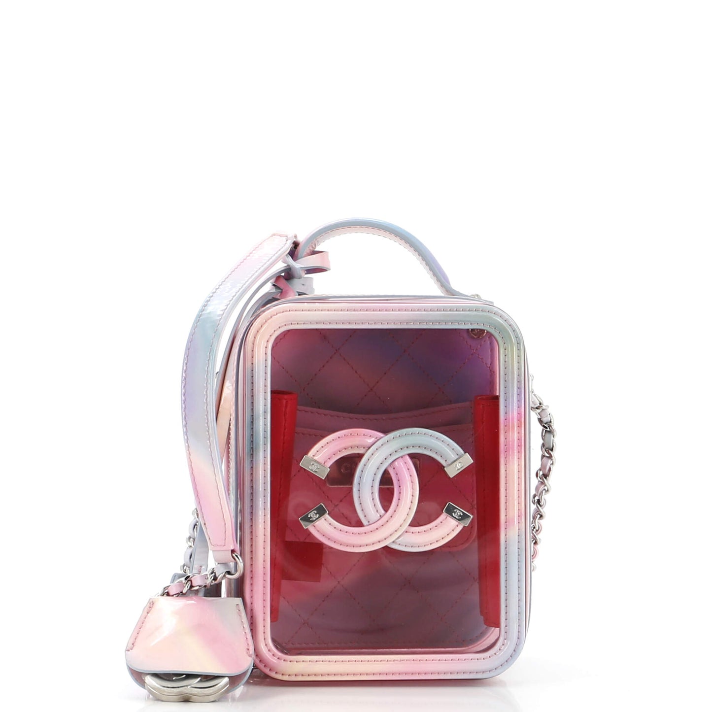 Filigree Vertical Vanity Case PVC with Lambskin