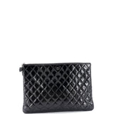 Valentine Hearts O Case Clutch Quilted Patent Large